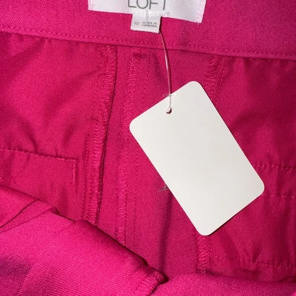 NWT LOFT Fuchsia Pants Size 10 - Picture 7 of 7